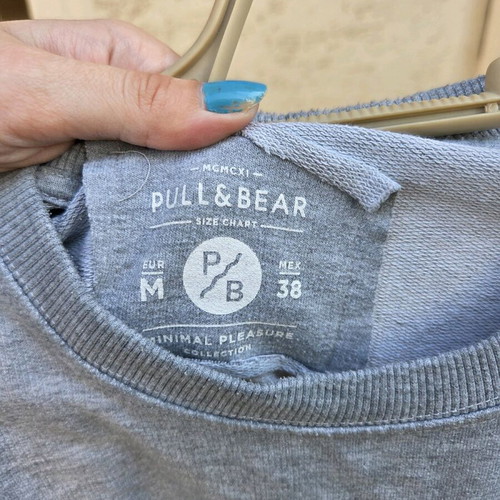 Pull&Bear Grey Oversize Longline Sweatshirt Like New