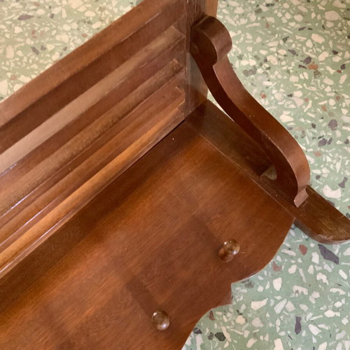 Wooden wall coat rack vintage like new