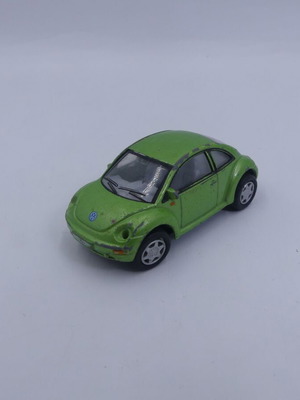 Kinsmart Volkswagen New Beetle μεταχειρισμένο παιχνίδι αυτοκίνητο 1:64 πράσινο