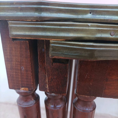 Nesting tables set of three with painting used