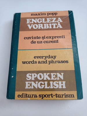 Engleza Vorbita book used, Romanian language, 1978 edition