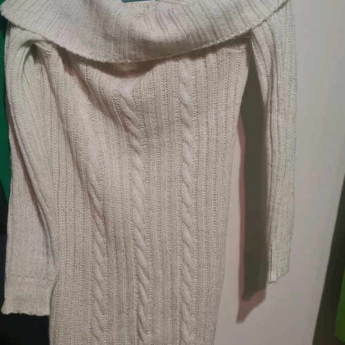 White dress size S with glitter new