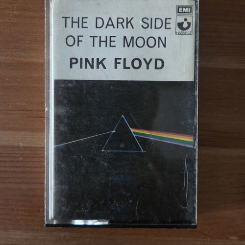 Pink Floyd The Dark Side of the Moon cassette tape used, rock