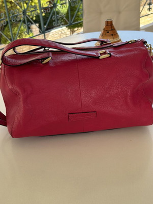 Naturalizer dark pink genuine leather handbag shoulder bag