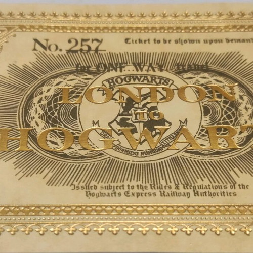 Collectible Hogwarts Express ticket replica like new