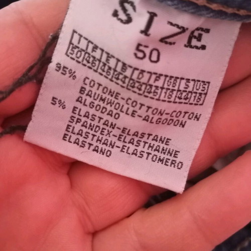 Jean pants straight fit like new, XXL, gray and blue