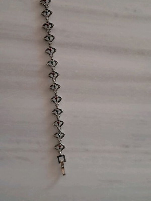 Silver bracelet with stones like new