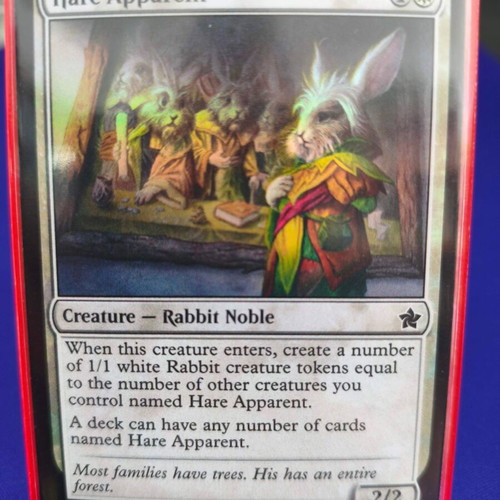 Magic the Gathering Hare Apparent Foil card like new