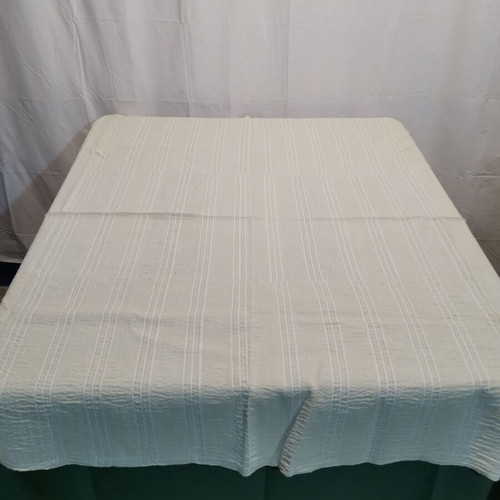 Woven bed sheet used from 1950 era