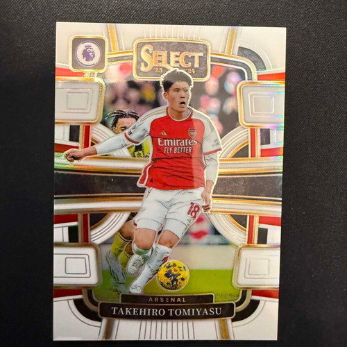 2023-24 Panini Select Premier League Takehiro Tomiyasu White #/20