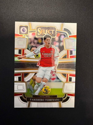 2023-24 Panini Select Premier League Takehiro Tomiyasu White #/20