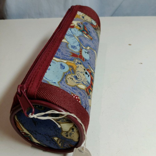 Liberty barrel pencil case with zipper, new, 90s decade