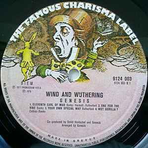 Genesis Wind & Wuthering vinyl record used, rock