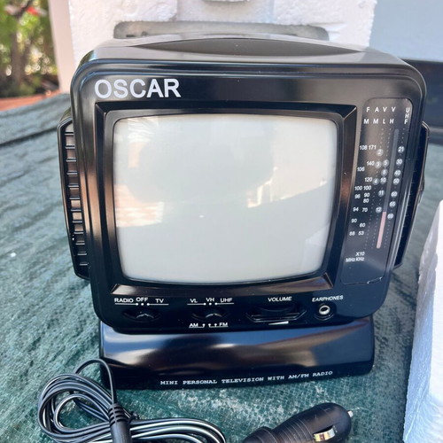 Oscar 5.5" black and white TV