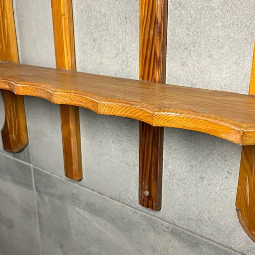 Wooden wall shelf like new for decorations and spices