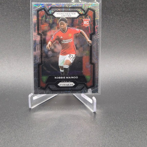 2023-24 Panini Prizm Premier League LazerPrizm Kobbie Mainoo #38 Rookie RC used