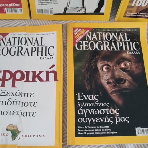 National Geographic magazine collection, 5 selected issues