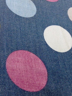 Scarf H&B 100% viscose like new, multicolor polka dots