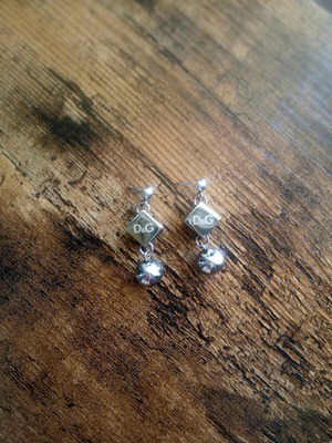 D&G silver earrings, Dolce & Gabbana