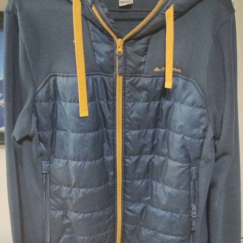 Decathlon Quechua Hybrid Jacket used, men's Medium, blue orange
