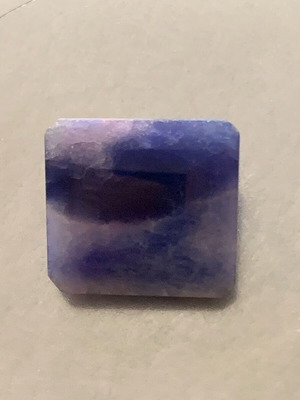 Natural sapphire 35.5 cts emerald cut 21x20x10 mm with certificate