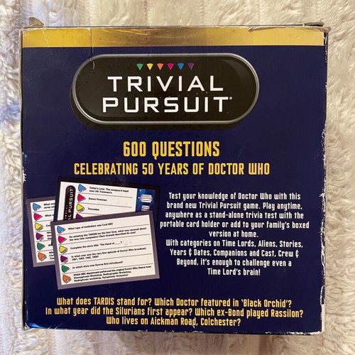 Trivial Pursuit Doctor Who Expansion board game new