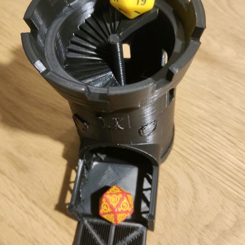 Dice tower new 3d printed for tabletop RPG DnD