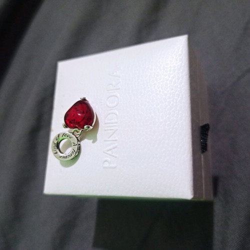 Pandora Charm Disney ALE S925 Love like new, red