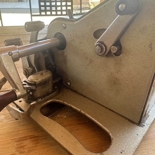 Olympia WeekAG Mechanical Calculator used, 1950s collectible