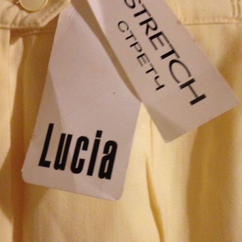 Vintage Yellow Pastel Pants Lucia No38 43% Wool New