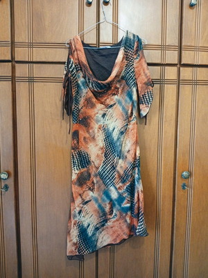 Women's colorful dress Extra Large used with sleeve openings