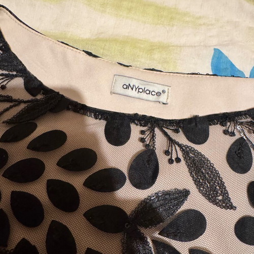 Chic dress for going out like new, black and beige