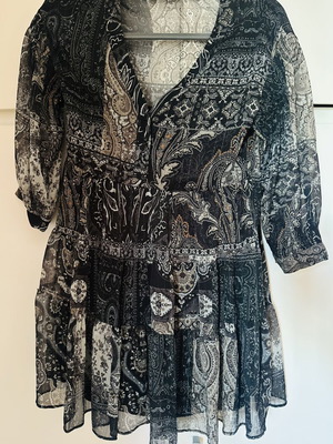 Boho φόρεμα Zara μέγεθος S σαν καινούργιο, μαύρο πολύχρωμο