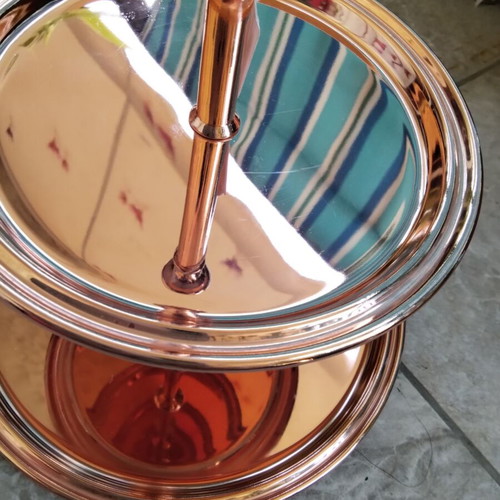 Elegance Copper Etazera like new, two shelves