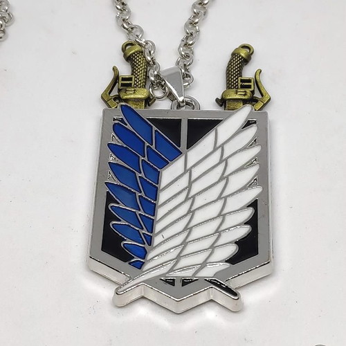 Attack on Titan Wings of Freedom Pendant with Chain like new