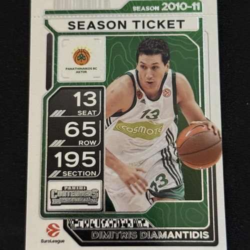 Panini Euroleague Contenders 2025-26 Dimitris Diamantidis card Panathinaikos