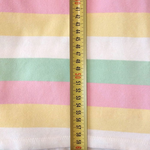 Summer T-shirt with colorful stripes