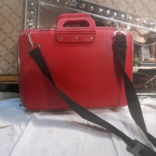Laptop and iPad bag used, red