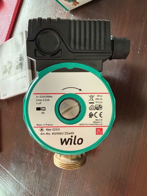 Wilo Star-Z 25/2 Circulator Pump for Hot Water Recirculation 180mm new