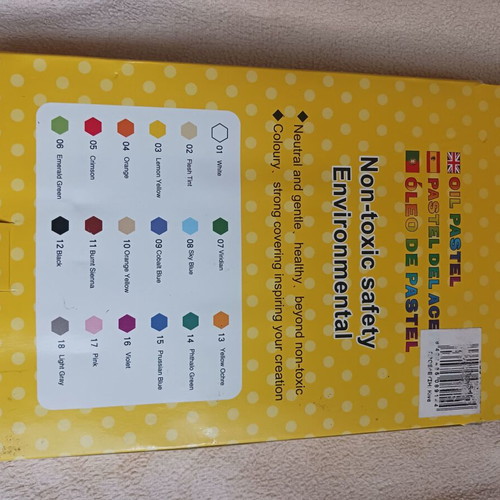 Oil pastels new, intact, set of 18 colors