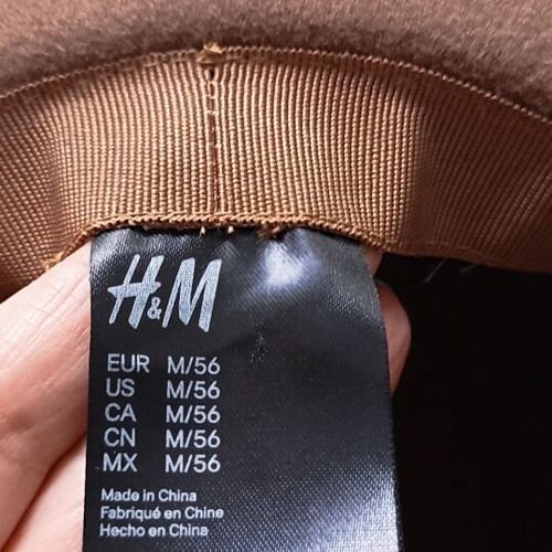 Wool hat H&M size 56 used, brown