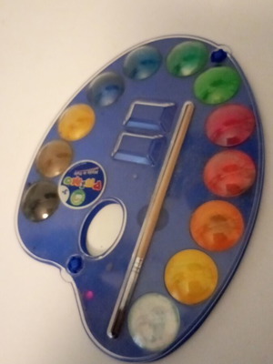 Watercolor palette used