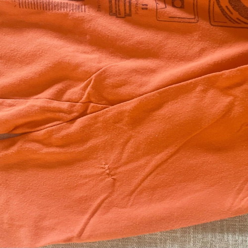 Gap thin long-sleeve shirt used, orange, size medium