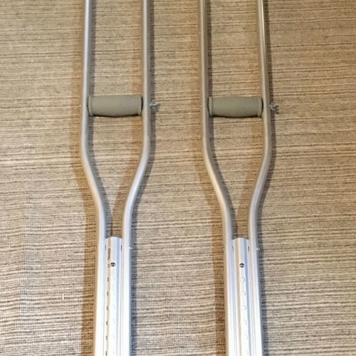 Crutches used, pair