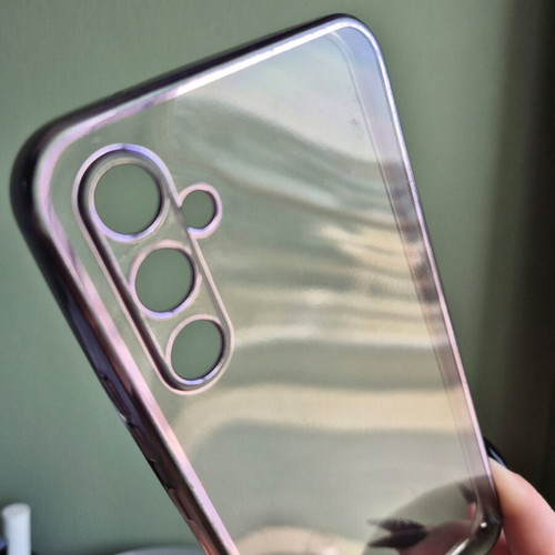 Samsung A34 mobile phone cases used, Mobilfox leopard and transparent lilac
