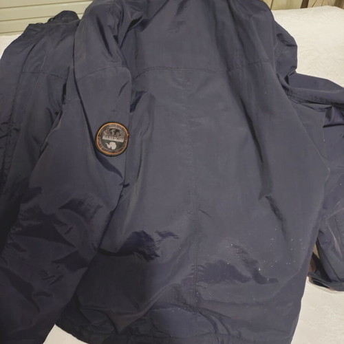 Napapijri regular fit jacket used, dark blue, size M