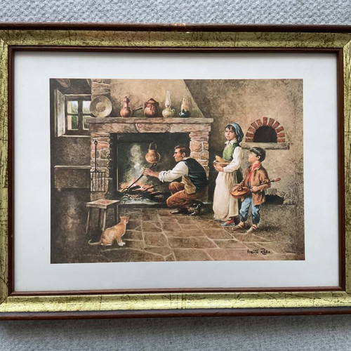 Framed art print 27cm x 20.5cm like new