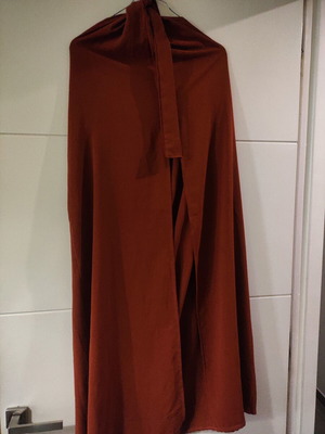 Set top and wide-leg pants like new, one size, brick color