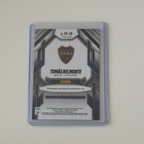 2025-26 Prizm FIFA Tomas Belmonte Prolific RC Red Pulsar Prizm Auto card new
