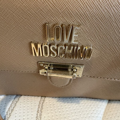 Moschino tote bag like new, tabac color with pockets